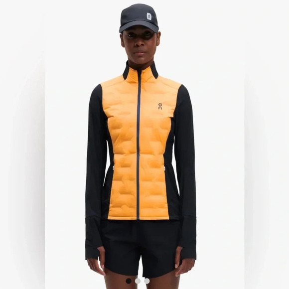 ! On Running Climate Jacket mango black sz M - Picture 1 of 9